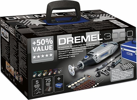 Dremel 3000-5/75 5* Подарочный набор — купить в интернет-магазине amurinstrument.ru с доставкой по Благовещенску | Каталог с характеристиками и ценами dremel 3000-5/75 5* подарочный набор, купить metabo, купить husqvarna, купить bosch, купить makita, купить hitachi, купить hikoki, купить oregon, купить stihl