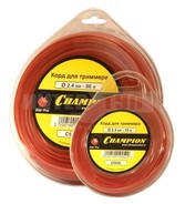 корд трим.champion  star pro 2.0мм *15м (звезда), champion, c5039, купить metabo, купить husqvarna, купить bosch, купить makita, купить hitachi, купить hikoki, купить oregon, купить stihl