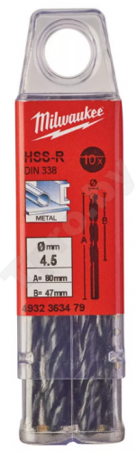 сверло по металлу hss-r 4.5мм (10шт), купить metabo, купить husqvarna, купить bosch, купить makita, купить hitachi, купить hikoki, купить oregon, купить stihl