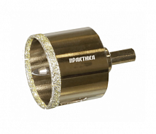 коронка алмазная практика "профи" по керамограниту/керамике 45х70мм, пилотное сверло, (1шт) блистер, купить metabo, купить husqvarna, купить bosch, купить makita, купить hitachi, купить hikoki, купить oregon, купить stihl