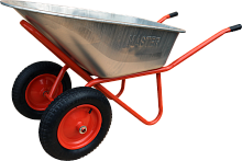 тачка строительная 2-кол "master" wb5009ms оранжевая 118 л. (колесо 3,25-8, 300 кг., толщина 0,8 мм), купить metabo, купить husqvarna, купить bosch, купить makita, купить hitachi, купить hikoki, купить oregon, купить stihl