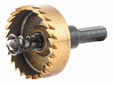 коронка по металлу hss, 41 мм, нитридтитановое покрытие //denzel, купить metabo, купить husqvarna, купить bosch, купить makita, купить hitachi, купить hikoki, купить oregon, купить stihl