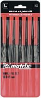 набор надфилей, 180 х 5мм, 6 шт., пластиковые рукоятки // matrix, купить metabo, купить husqvarna, купить bosch, купить makita, купить hitachi, купить hikoki, купить oregon, купить stihl