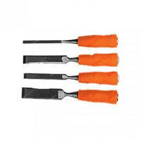 набор стамесок 4 шт, 6-12-18-24 мм, плоские, пластиковые ударные  рукоятки// sparta, купить metabo, купить husqvarna, купить bosch, купить makita, купить hitachi, купить hikoki, купить oregon, купить stihl