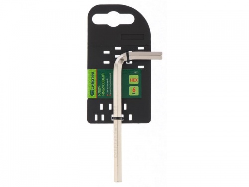 Ключ имбусовый HEX, 6 мм, 45x, закаленный, никель// Сибртех — купить в интернет-магазине amurinstrument.ru с доставкой по Благовещенску | Каталог с характеристиками и ценами ключ имбусовый hex, 6 мм, 45x, закаленный, никель// сибртех, купить metabo, купить husqvarna, купить bosch, купить makita, купить hitachi, купить hikoki, купить oregon, купить stihl