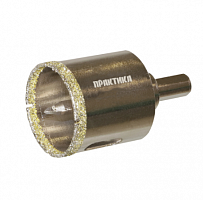 коронка алмазная практика "профи" по керамограниту/керамике 38х70мм, пилотное сверло, (1шт) блистер, купить metabo, купить husqvarna, купить bosch, купить makita, купить hitachi, купить hikoki, купить oregon, купить stihl