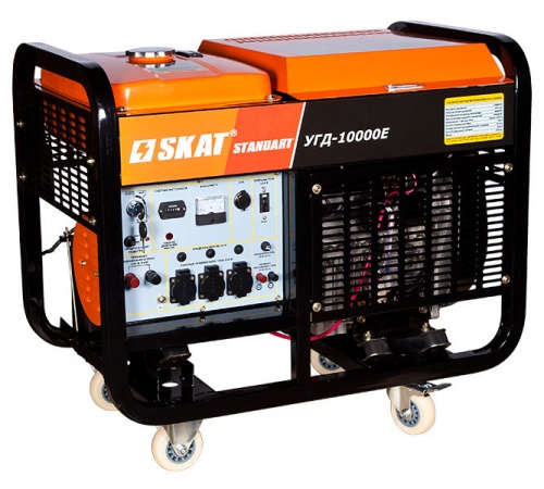 Генератор дизельный SKAT УГД -10000Е — купить в интернет-магазине amurinstrument.ru с доставкой по Благовещенску | Каталог с характеристиками и ценами генератор дизельный skat угд -10000е, купить metabo, купить husqvarna, купить bosch, купить makita, купить hitachi, купить hikoki, купить oregon, купить stihl