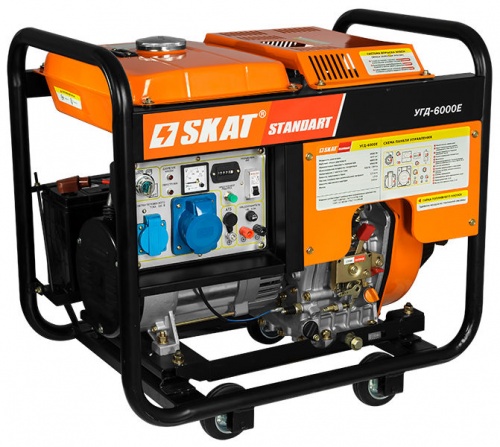Генератор дизельный SKAT УГД-6000Е — купить в интернет-магазине amurinstrument.ru с доставкой по Благовещенску | Каталог с характеристиками и ценами генератор дизельный skat угд-6000е, купить metabo, купить husqvarna, купить bosch, купить makita, купить hitachi, купить hikoki, купить oregon, купить stihl