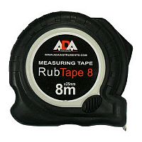 рулетка ударопрочная ada rubtape 8 с полимерным покрытием ленты (сталь, с двумя стопами, 8 м), купить metabo, купить husqvarna, купить bosch, купить makita, купить hitachi, купить hikoki, купить oregon, купить stihl