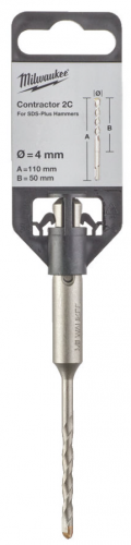 Бур SDS+ MILWAUKEE CONTRACTOR 4x110 - 1 шт — купить в интернет-магазине amurinstrument.ru с доставкой по Благовещенску | Каталог с характеристиками и ценами бур sds+ milwaukee contractor 4x110 - 1 шт, купить metabo, купить husqvarna, купить bosch, купить makita, купить hitachi, купить hikoki, купить oregon, купить stihl