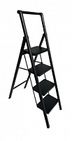 стремянка стальная особопрочная, модель dls504b ( черный цвет), 4 ступени, 93 с, купить metabo, купить husqvarna, купить bosch, купить makita, купить hitachi, купить hikoki, купить oregon, купить stihl