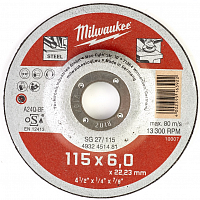 шлифовальный диск по металлу sg 27/115х6 1шт (заказ кратно 25шт) (10013160/060420/0181774/18, герман, купить metabo, купить husqvarna, купить bosch, купить makita, купить hitachi, купить hikoki, купить oregon, купить stihl