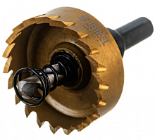 коронка по металлу hss, 38 мм, нитридтитановое покрытие //denzel, купить metabo, купить husqvarna, купить bosch, купить makita, купить hitachi, купить hikoki, купить oregon, купить stihl