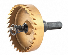 коронка по металлу hss, 55 мм, нитридтитановое покрытие //denzel, купить metabo, купить husqvarna, купить bosch, купить makita, купить hitachi, купить hikoki, купить oregon, купить stihl