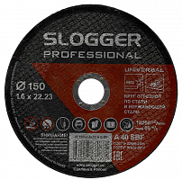 круг отрезной slogger 150х1.6х22 a r bf по стали и нерж.стали, купить metabo, купить husqvarna, купить bosch, купить makita, купить hitachi, купить hikoki, купить oregon, купить stihl