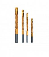 сверло-фреза универсальное, титановое покрытие, набор 4 шт., купить metabo, купить husqvarna, купить bosch, купить makita, купить hitachi, купить hikoki, купить oregon, купить stihl