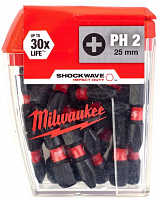 насадка milwaukee shockwave ph2 25мм (25шт), купить metabo, купить husqvarna, купить bosch, купить makita, купить hitachi, купить hikoki, купить oregon, купить stihl