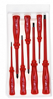 d02ac07s набор отверток стержневых диэлектрических, 7 предметов, купить metabo, купить husqvarna, купить bosch, купить makita, купить hitachi, купить hikoki, купить oregon, купить stihl