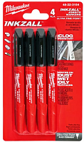 маркер inkzall для стройплощадки тонкий черный (4шт), купить metabo, купить husqvarna, купить bosch, купить makita, купить hitachi, купить hikoki, купить oregon, купить stihl