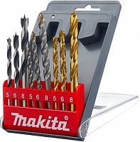 набор сверл, 9 шт. (дерево-5, 6, 8; металл-5, 6, 8; бетон -5, 6, 8), купить metabo, купить husqvarna, купить bosch, купить makita, купить hitachi, купить hikoki, купить oregon, купить stihl