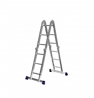 сибин  лт-43, 4 x 3 ступени, алюминиевая, четырехсекционная лестница-трансформер (38851), купить metabo, купить husqvarna, купить bosch, купить makita, купить hitachi, купить hikoki, купить oregon, купить stihl