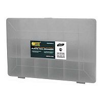 ящик для крепежа (органайзер) прозрачный 10" (27,5 х 18,5 х 4,2 см), купить metabo, купить husqvarna, купить bosch, купить makita, купить hitachi, купить hikoki, купить oregon, купить stihl