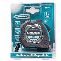рулетка magnetisch, 3м х 16мм,обрезин. корпус,автоматич. фиксация, нейлон. покр.,магн. зацеп// gross, купить metabo, купить husqvarna, купить bosch, купить makita, купить hitachi, купить hikoki, купить oregon, купить stihl