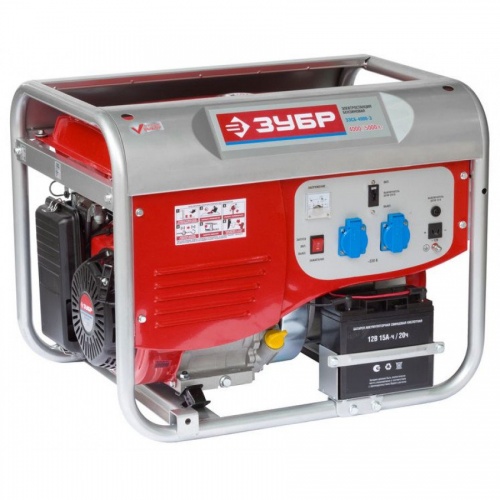 генератор бензиновый зубр зэсб-5500-э, 4-х тактный, ручной и электрический пуск, 5500/5000 вт, 220/, купить metabo, купить husqvarna, купить bosch, купить makita, купить hitachi, купить hikoki, купить oregon, купить stihl