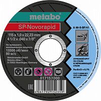 круг отрез. нерж sp-novorapid 115x1.0x22,23 мм ru, купить metabo, купить husqvarna, купить bosch, купить makita, купить hitachi, купить hikoki, купить oregon, купить stihl