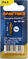 бита практика "эксперт"  pz-2 х 25мм tin (1шт), блистер, купить metabo, купить husqvarna, купить bosch, купить makita, купить hitachi, купить hikoki, купить oregon, купить stihl