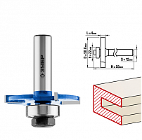 зубр  50.8 x 4 мм, хвостовик 12 мм, фреза горизонтально-пазовая, профессионал (28757-50.8-4-12), купить metabo, купить husqvarna, купить bosch, купить makita, купить hitachi, купить hikoki, купить oregon, купить stihl