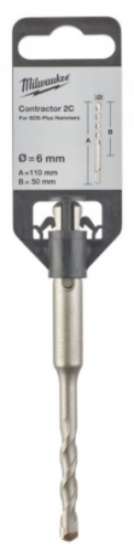Бур SDS+ MILWAUKEE CONTRACTOR 6x110 - 1 шт — купить в интернет-магазине amurinstrument.ru с доставкой по Благовещенску | Каталог с характеристиками и ценами бур sds+ milwaukee contractor 6x110 - 1 шт, купить metabo, купить husqvarna, купить bosch, купить makita, купить hitachi, купить hikoki, купить oregon, купить stihl