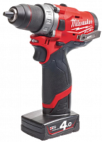 аккумуляторная дрель-шуруповерт milwaukee m12 fdd-402x fuel (li-ion4aч), купить metabo, купить husqvarna, купить bosch, купить makita, купить hitachi, купить hikoki, купить oregon, купить stihl