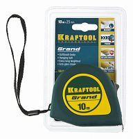 рулетка kraftool grand, обрезиненный пластиковый корпус, 10м/25мм, купить metabo, купить husqvarna, купить bosch, купить makita, купить hitachi, купить hikoki, купить oregon, купить stihl