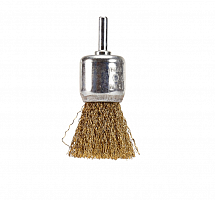 щетка проволочная кистевая premium (d30 мм, толщ. проволоки 0.3 мм, гофрированная, латунь, 6 мм), купить metabo, купить husqvarna, купить bosch, купить makita, купить hitachi, купить hikoki, купить oregon, купить stihl