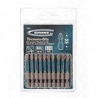 набор бит торсионных ph3x50 мм, для ударных шуруповертов, 10 шт.// gross, купить metabo, купить husqvarna, купить bosch, купить makita, купить hitachi, купить hikoki, купить oregon, купить stihl