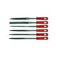 надфили пластмассовая ручка 5 мм х 140 мм, 6 шт., купить metabo, купить husqvarna, купить bosch, купить makita, купить hitachi, купить hikoki, купить oregon, купить stihl