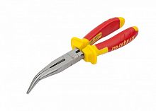 длинногубцы изогнутые insulated, 200мм, двухкомпонентные рукоятки// matrix, купить metabo, купить husqvarna, купить bosch, купить makita, купить hitachi, купить hikoki, купить oregon, купить stihl