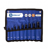набор просечек кобальт 3,4,5,6,7,8,9,10,12 мм (9 шт.) чехол, купить metabo, купить husqvarna, купить bosch, купить makita, купить hitachi, купить hikoki, купить oregon, купить stihl