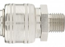 муфта универсальная быстросъемная ("мама"), внешняя резьба 3/8",  2 шт. // stels, купить metabo, купить husqvarna, купить bosch, купить makita, купить hitachi, купить hikoki, купить oregon, купить stihl