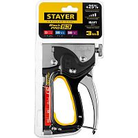 степлер для скоб "blackpro 53" 3-в-1: тип 53 (4-14 мм) / 300 (10-14 мм) / 500 (14 мм), stayer profes, купить metabo, купить husqvarna, купить bosch, купить makita, купить hitachi, купить hikoki, купить oregon, купить stihl