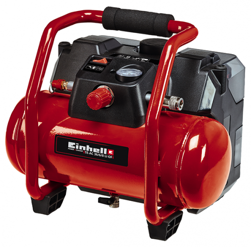 компрессор аккумуляторный einhell pxc te-ac 36/6/8 li of set - solo, купить metabo, купить husqvarna, купить bosch, купить makita, купить hitachi, купить hikoki, купить oregon, купить stihl