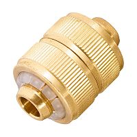 муфта ремонтная для шланга, 1/2", латунная// palisad, купить metabo, купить husqvarna, купить bosch, купить makita, купить hitachi, купить hikoki, купить oregon, купить stihl