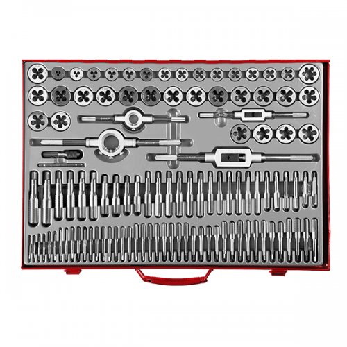 набор метчиков и плашек зубр "мастер", сталь 9хс, 110 предметов, купить metabo, купить husqvarna, купить bosch, купить makita, купить hitachi, купить hikoki, купить oregon, купить stihl