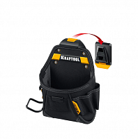 kraftool  kp-6 с быстросъёмным креплением fastclip, 6 карманов и петель, 240 х 250 мм, поясная сумка, купить metabo, купить husqvarna, купить bosch, купить makita, купить hitachi, купить hikoki, купить oregon, купить stihl
